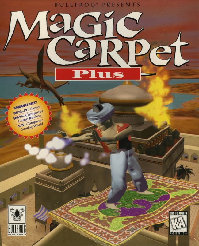 Magic Carpet box art for Sega Saturn